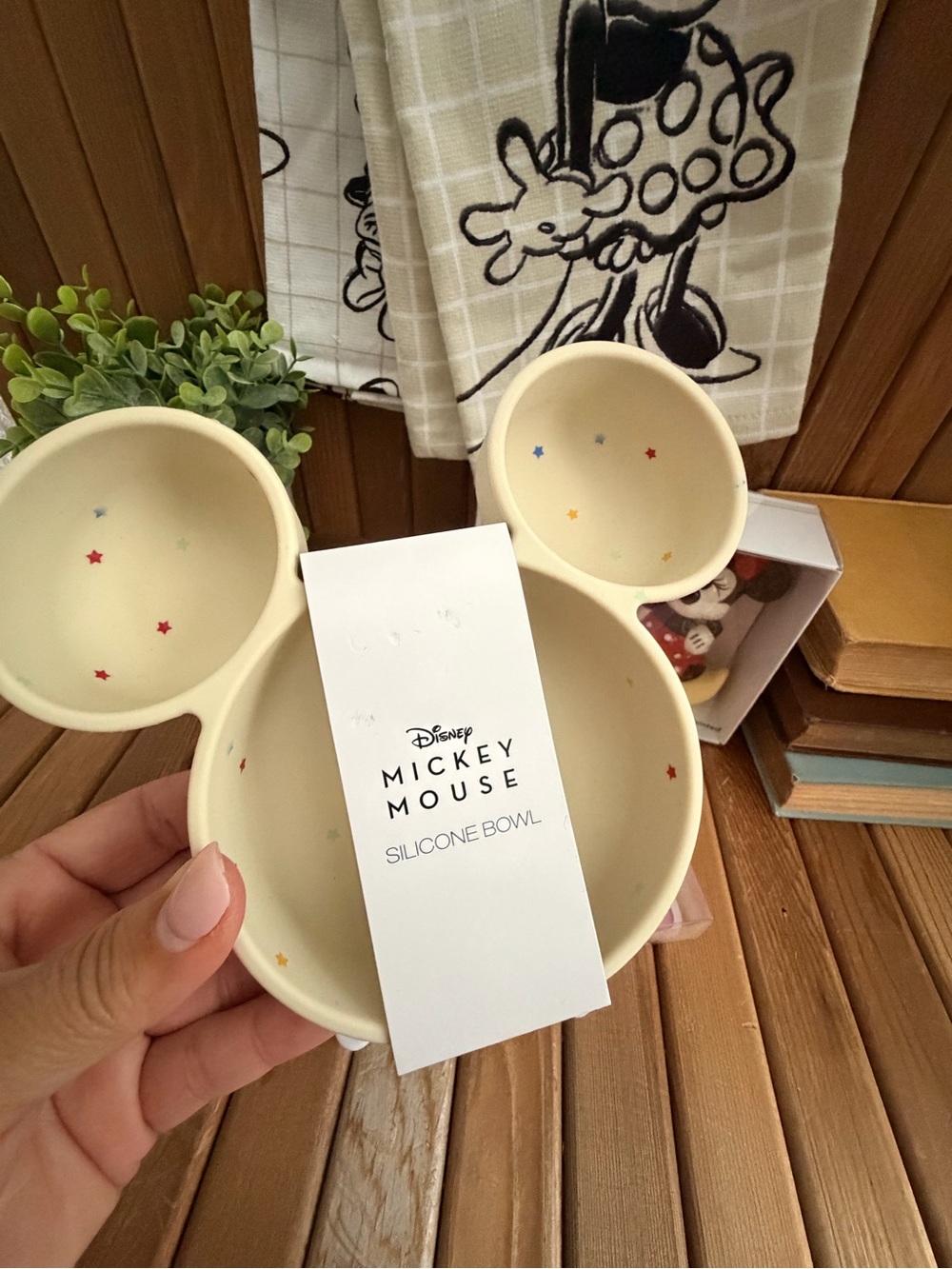 Disney Minnie’s Kitchen Set:Salt Pepper Shakers, Bowl, Popsicle Mold, Towels NWT - Picture 3 of 7